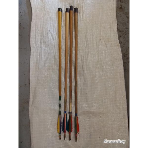 4 FLECHES EN BOIS