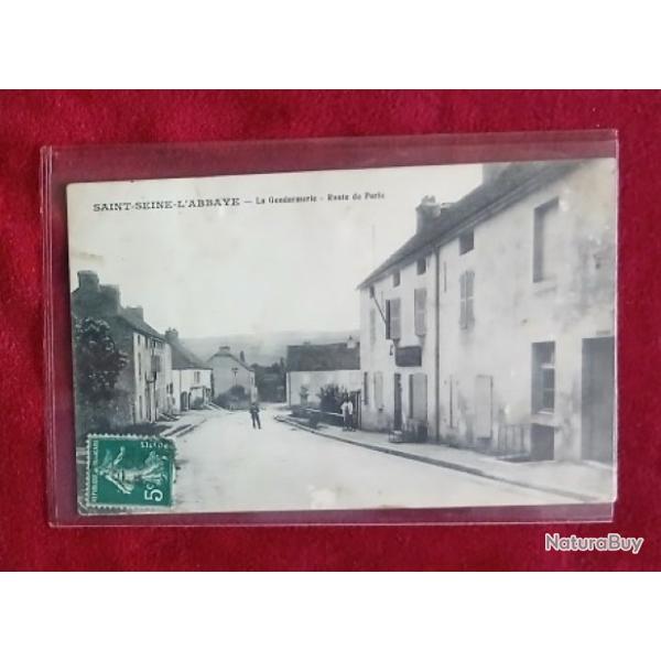 CPA GENDARMERIE - SAINT SEINE L'ABBAYE(21)