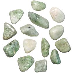 Pierres roul&eacute;es sausserite - 2 &agrave; 3 cm - Lot de 2