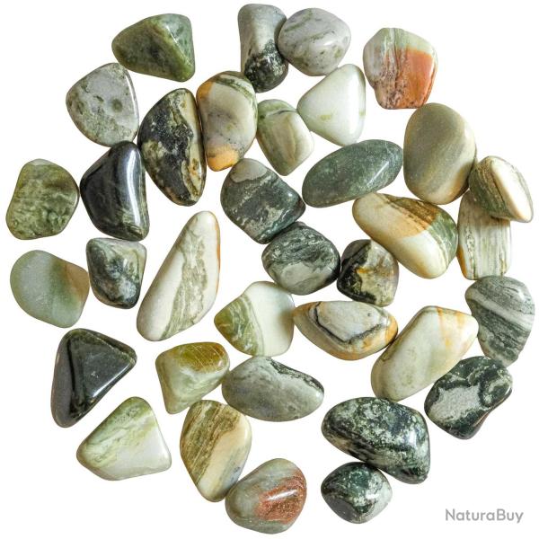 Pierres roul�es serpentine infinite stone - 1.5 � 3 cm - 30 grammes