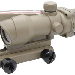 Point Rouge/vert + Fibre optique type ACOG Tan- Guerilla Optics