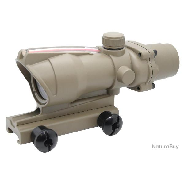 Point Rouge/vert + Fibre optique type ACOG Tan- Guerilla Optics