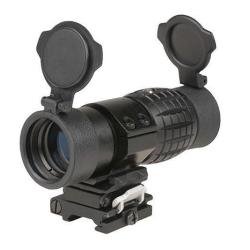 Magnifier Basculant 3x35 avec montage Metal - Black - Guerilla Optics