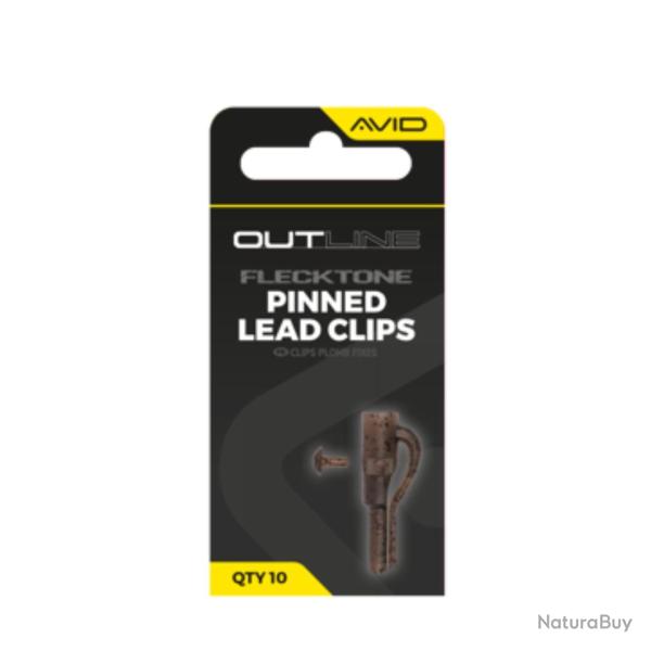 AVID CARP OUTLINE FLECKTONE PINNED LEAD CLIPS AVID CARP