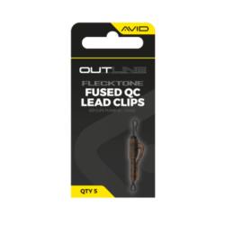 AVID CARP OUTLINE FLECKTONE FUSED LEAD QC CLIPS AVID CARP