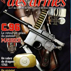 gazette des armes 405 mauser c 96 1916, pistolet de garde du corps du roy 1731, sterling mk 4,