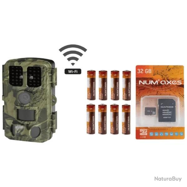 PACK TOUT INCLUS pi�ge photographique - cam�ra de chasse PIE1077 Wi-Fi