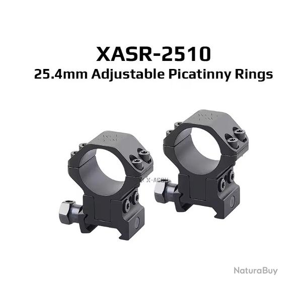 Colliers Vector Optics 25.4mm / 1" picatinny XASR-2510 ajustable LIVRAISON GRATUITE