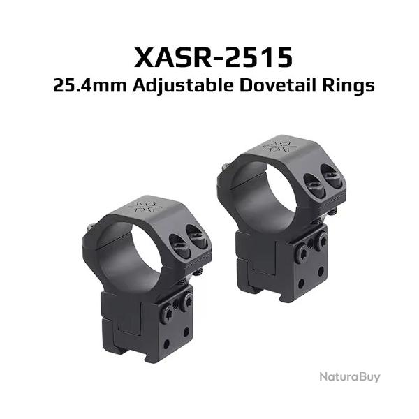 Colliers Vector Optics 25.4mm / 1" dovetail 11mm XASR-2515 ajustable LIVRAISON GRATUITE