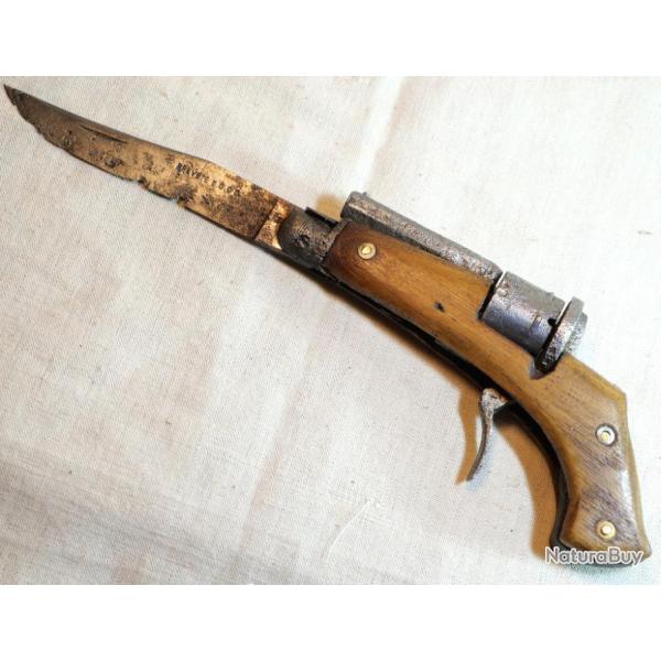 ******* SUIVEZ NOS VENTES RARE couteau revolver couteau pliant calibre 5mm broche - ref cab24cop001
