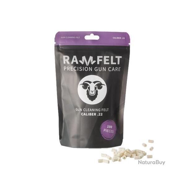 100 Nettoyeurs de feutre Ramfelt cal 22lr