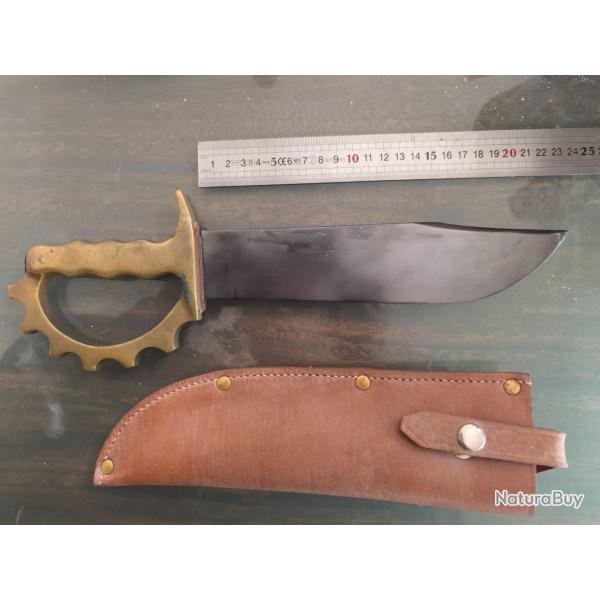 Couteau combat 2 Guerre mondiale, lame CASE XX 22,5cm