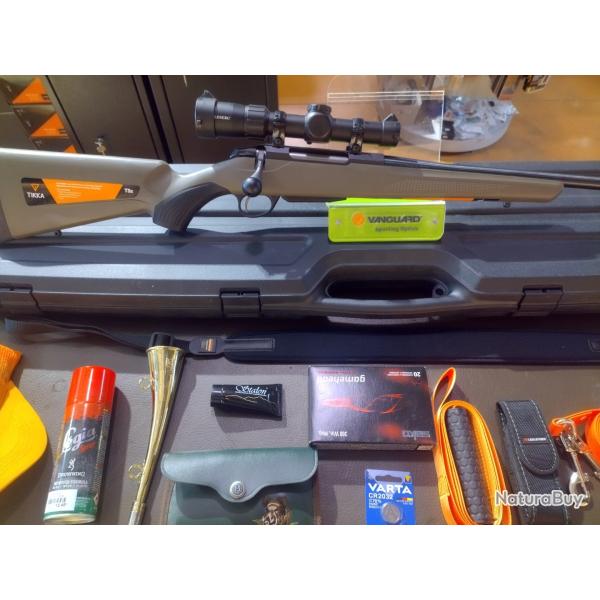 Tikka t3x lite od green calibre 300 win mag lunette waldberg 1-4x24 silencieux freyr et devik