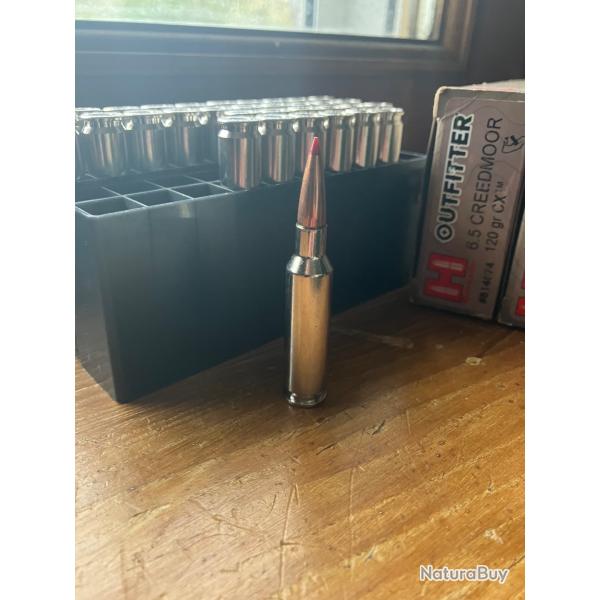cartouches HORNADY OUTFITTER CX 6.5 CREEDMOOR 120 GR
