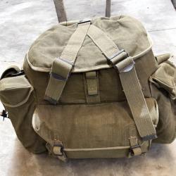 TAP 50 parachutiste sac a dos avec claie de portage p&eacute;riode indochine armee francaise original