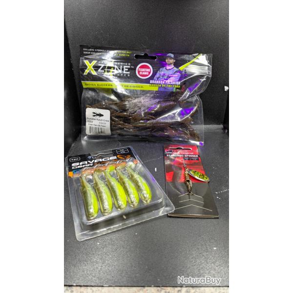 Lot 510 / leurres X-ZONE + SAVAGE GEAR + CUILL�RE DAM....
