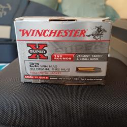 Boite 150 cartouches 22win mag superx winchester