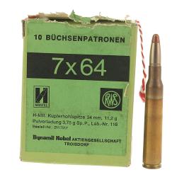 10 cartouches 7x64 H Mantel RWS