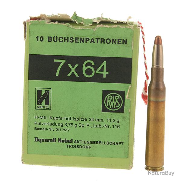 10 cartouches 7x64 H Mantel RWS