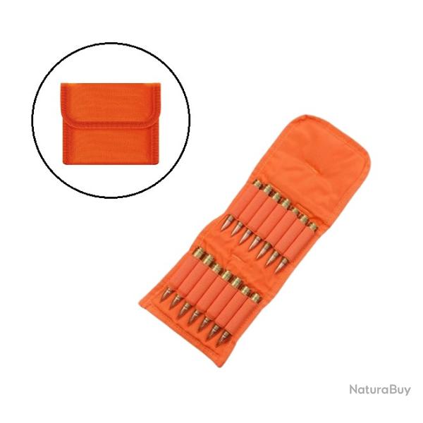 Cartouchi�re ceinture - Orange - 12 Munitions ray�es