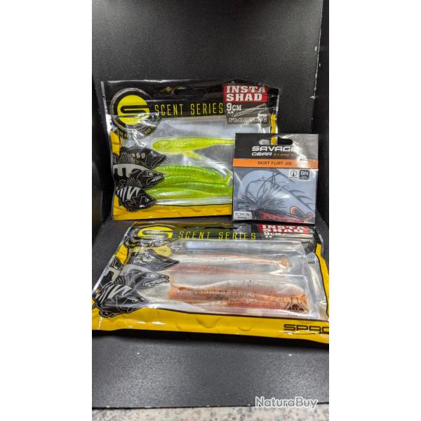 Lot 514 / leurres SPRO X2 BLISTERS + JIG SAVAGE GEAR ....