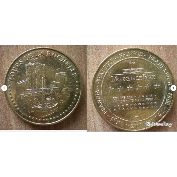 Medaille Tours de la Rochelle 2011 Monnaie de Paris