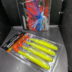 Lot 516 /SPINNER DAM + LEURRES SAVAGE GEAR......