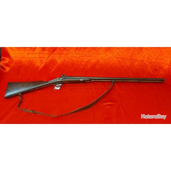 Fusil a chien a chargement par la gueule calibre 12 ench�re a 1 euro