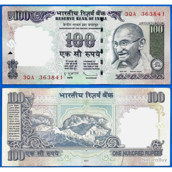 Inde 100 Roupies 2011 Billet Roupie Rupees India