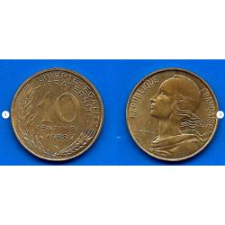 France 10 Centimes 1988 Lagriffoul Piece Franc Centime Francs