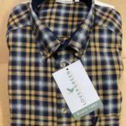 DESTOCKAGE - Chemise &agrave; carreaux ESSY Lovergreen