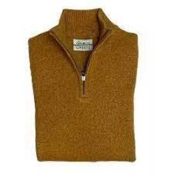 DESTOCKAGE - Pull laine col zippe Lovergreen couleur jaune