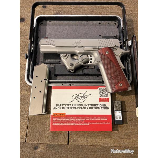 Pistolet semi-automatique Kimber 1911 Stainless Target 2 45ACP