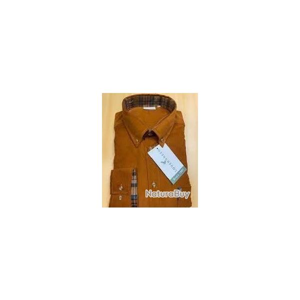 DESTOCKAGE - Chemise couleur rouille Lovergreen
