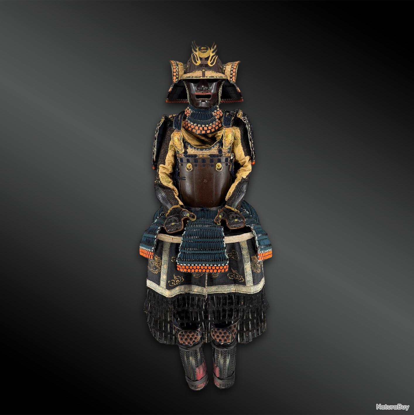 Haïdate de samouraï japonais antique authentique (cuisse