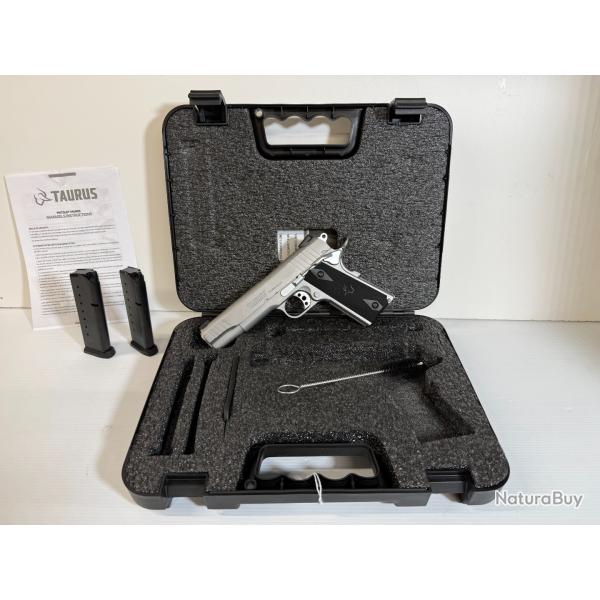DESTOCKAGE CATEGORIE B PISTOLET TAURUS 45 ACP PTI1911 STELL GARANTIE 2 ANS FRAIS DE PORT OFFERT
