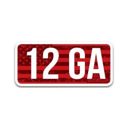 CL Autocollant Calibre 12 GA (8) MTM Case-Gard