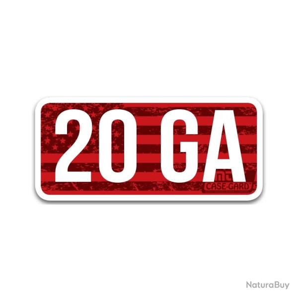MTM Case-Gard �tiquettes autocollantes calibre 20 GA - lot de 8