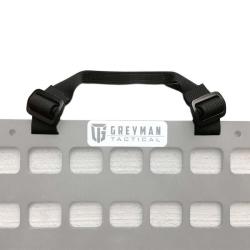 Poign&eacute;e de transport panneau MOLLE noire - Grey Man Tactical
