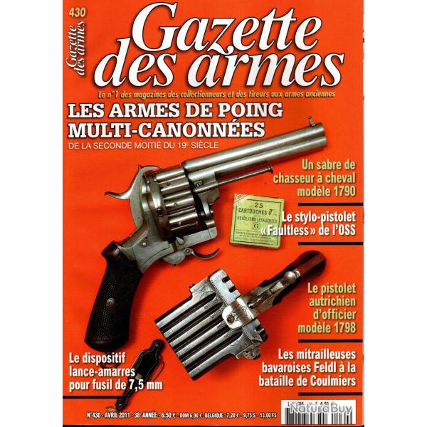 gazette des armes 430 oss stylo pistolet faultless, arles de poing multi-canonn�es 19�me, mas 36