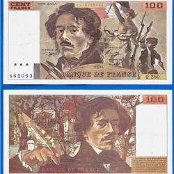 France 100 Francs 1994 Delacroix Billet
