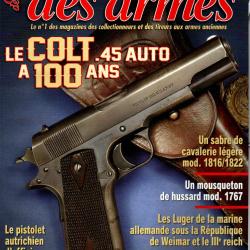 gazette des armes 429 baionnette lebel, colt 45 100 ans, luger  marine germanique, mousqueton hussar
