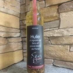 Huile d'oignon de sis et poivre blanc de Penja