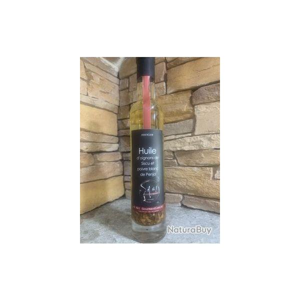 Huile d'oignon de sis et poivre blanc de Penja