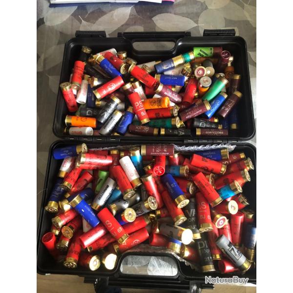 + 8kg de cartouche   chasse,baltrap, cal 12,  toute  marque plombs de 7,5    24g;28g,32g port offert