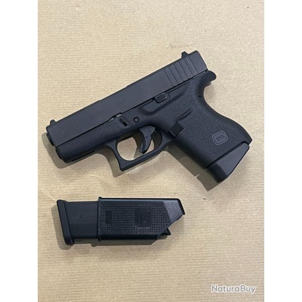 pistolet GLOCK mod. 43 calibre 9 para d�mo