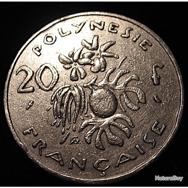 polynesie fran�aise , piece de 20 francs de 1970 ttb