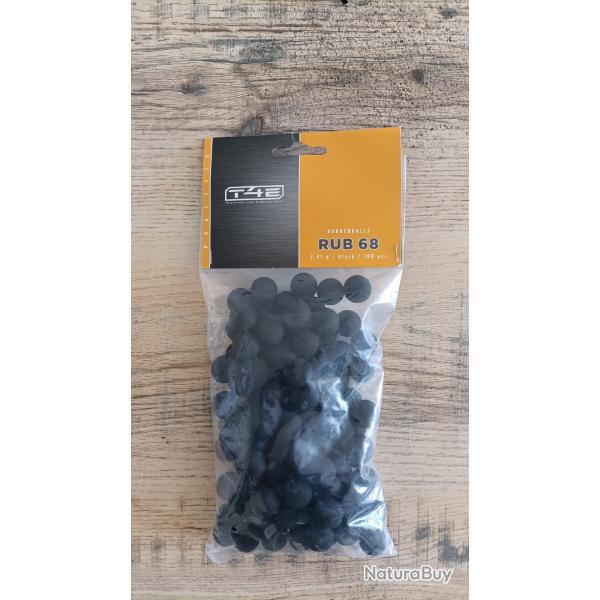 Munition UMAREX T4E Billes caoutchouc .CAL.68 X100