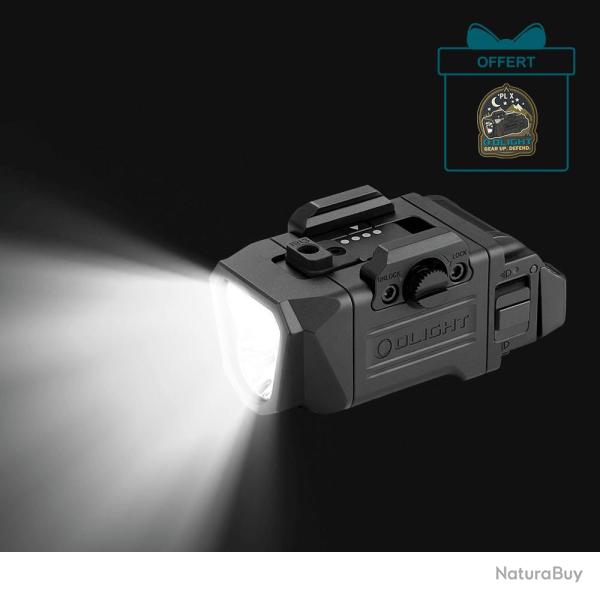 OLIGHT PL X - LAMPE TACTIQUE RECHARGEABLE USB-C 1200 LUMENS A DOUBLE FAISCEAU