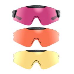 LUNETTES BERETTA INTERMASK COLORIS ORANGE/MAGENTA/JAUNE